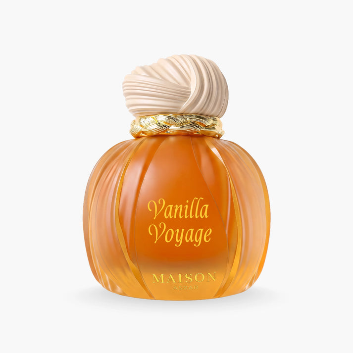 Frasco de Vanilla Voyage, da Maison Asrar.