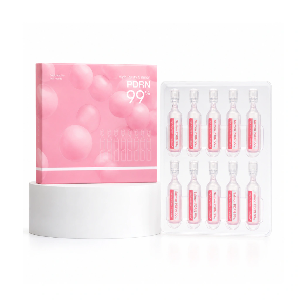 Medicube PDRN Pink One Day Serum, ampolas faciais — imagem 2 da embalagem e apresentação do produto