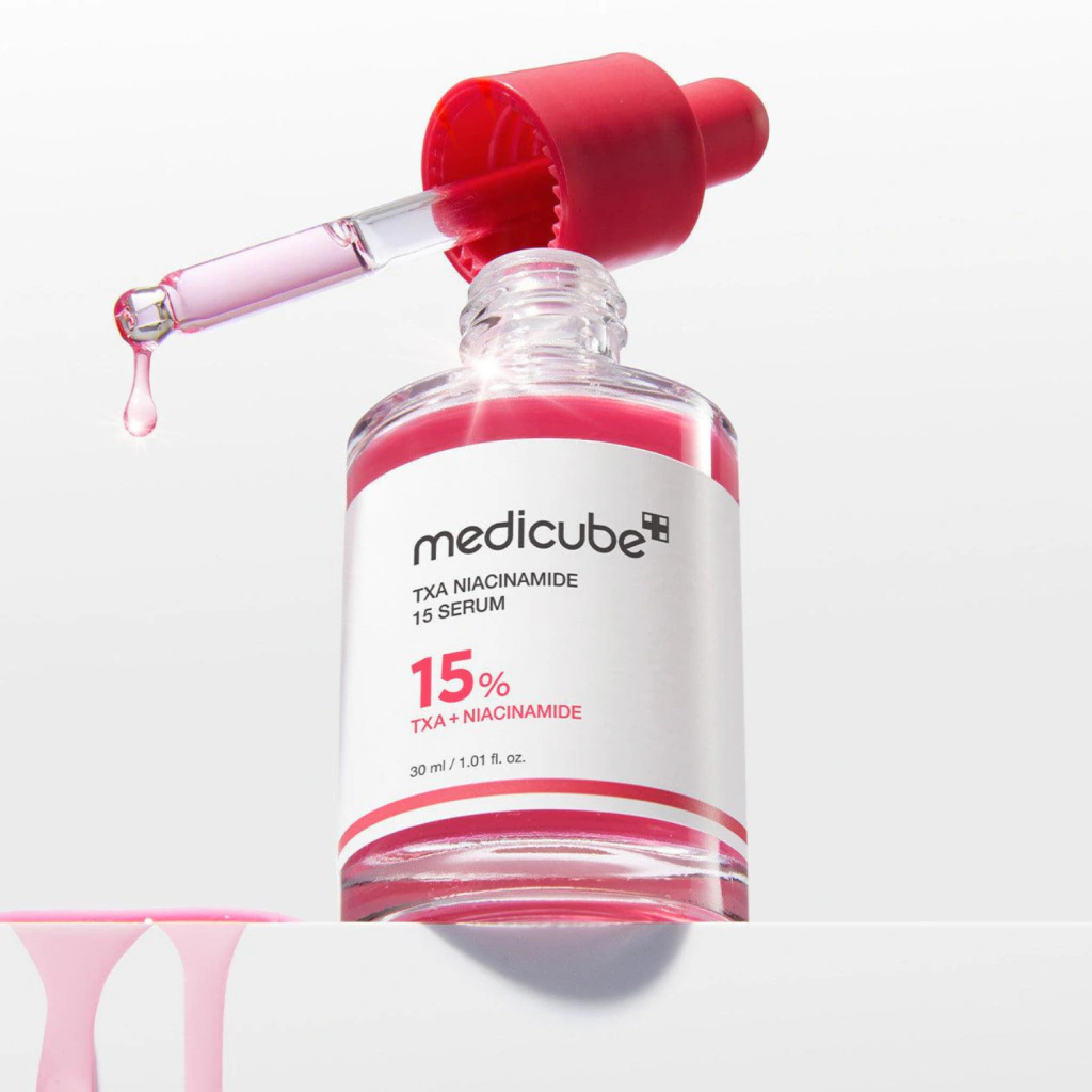 Medicube TXA Niacinamide Serum de 30 ml — fotografia 3 da embalagem e apresentação do produto