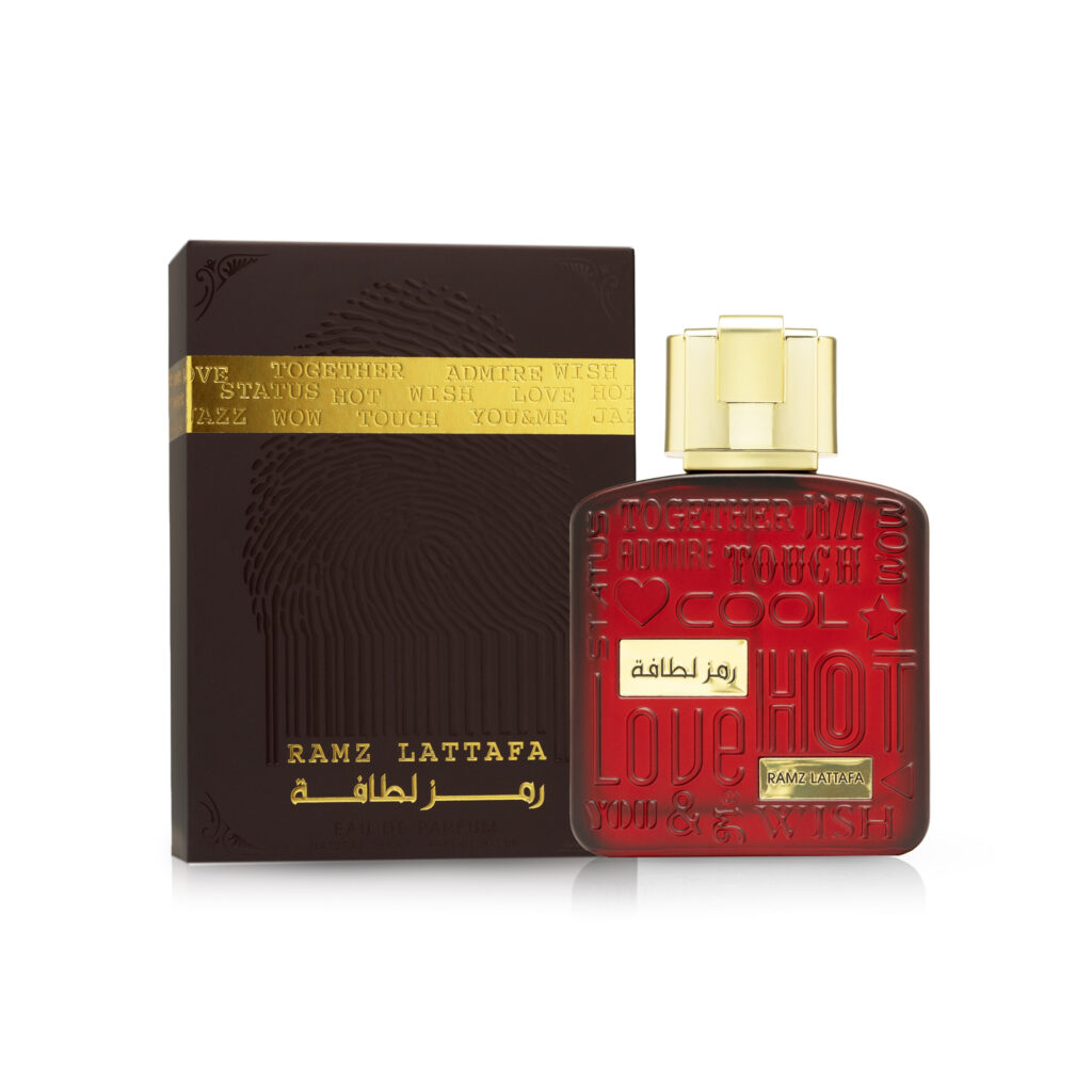 Ramz Gold Lattafa de 100 ml — imagem 2 da embalagem e apresentação do produto