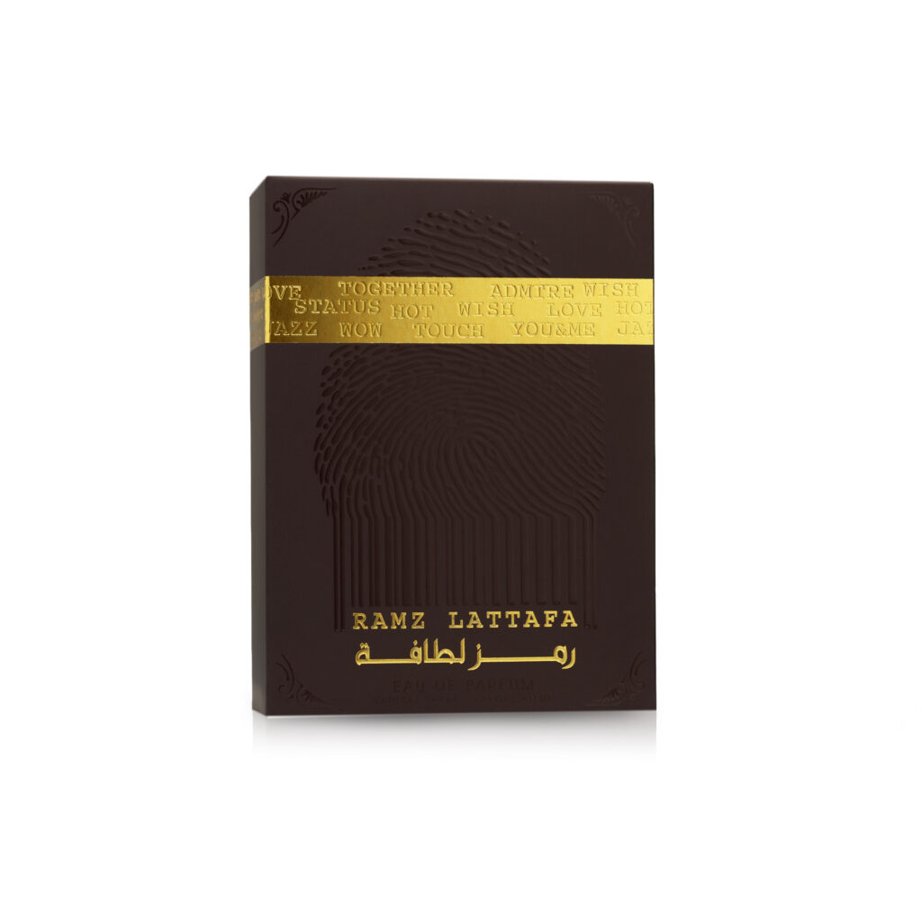 Ramz Gold Lattafa de 100 ml — imagem 3 da embalagem e apresentação do produto